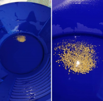 gold pan altın eleme yıkama tavası dere ve akarsularda altın arama tavası mavi renk KARGO DAHİL FİYAT