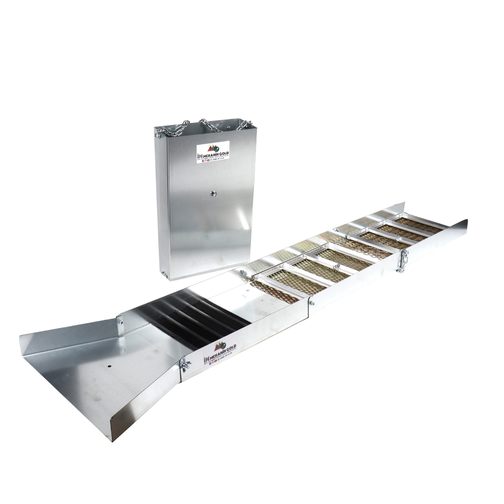  Katlanır savak altın bulma sluice box altın yakalama eleme ekipmanı KARGO DAHİL FİYAT in mekanik gold